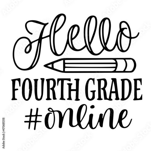 hello fourth grade online logo inspirational quotes typography lettering design