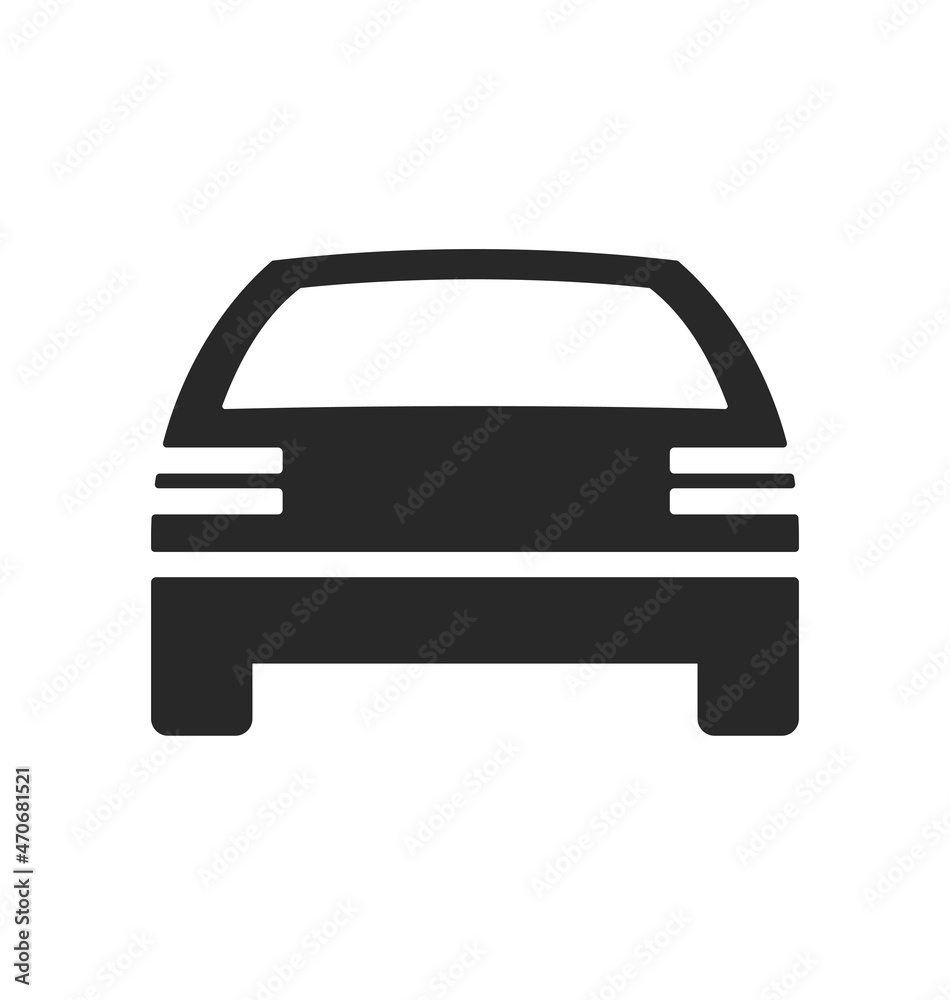 simple car icon silhouette