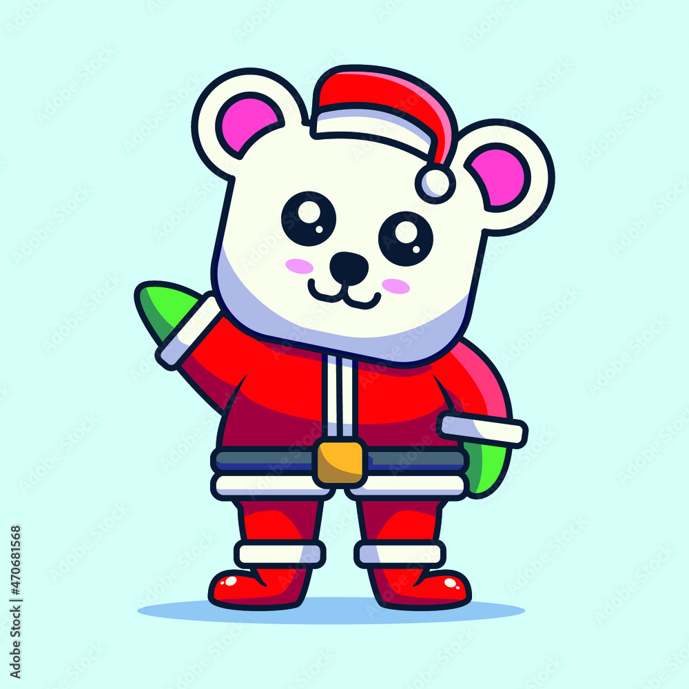 cute animals celebrating christmas wearing santa claus uniform cute animals celebrating christmas wearing santa claus uniform