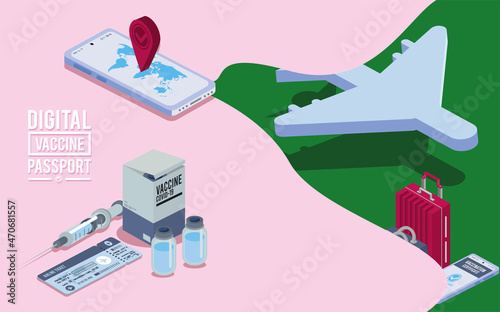 covid19 vaccine campaign icons