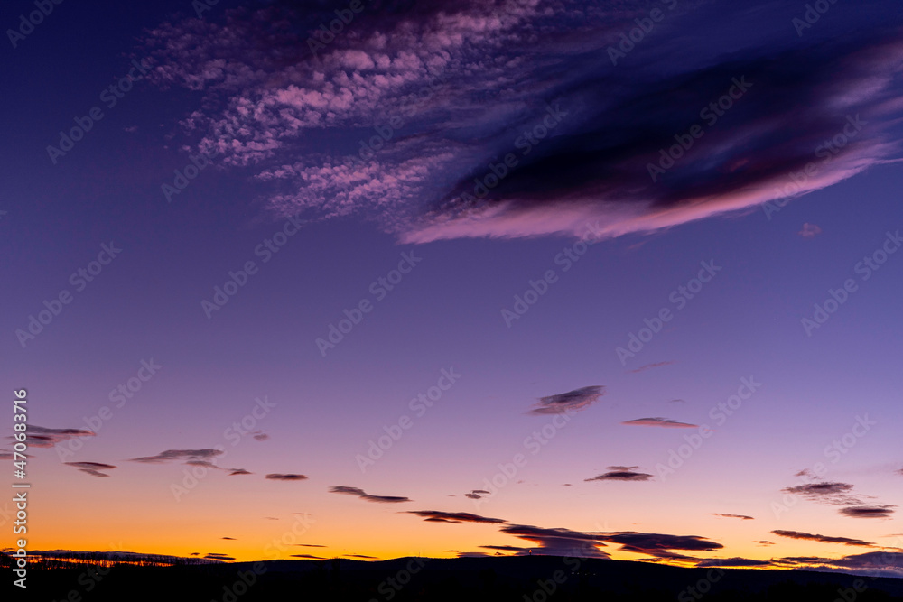 Obraz premium Couché de soleil rosé