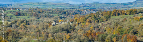 Wye Valley in Derbyshire past Haddon Hall to Bakewell photo