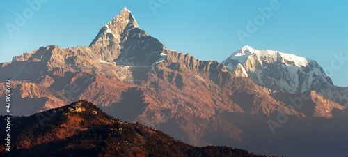 mount Machhapuchhare, Annapurna area, Nepal himalayas