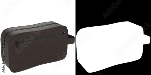 Slika na platnu 3D rendering illustration of a toiletry bag