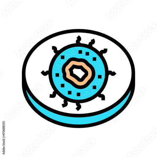 nl cell immunity color icon vector. nl cell immunity sign. isolated symbol illustration