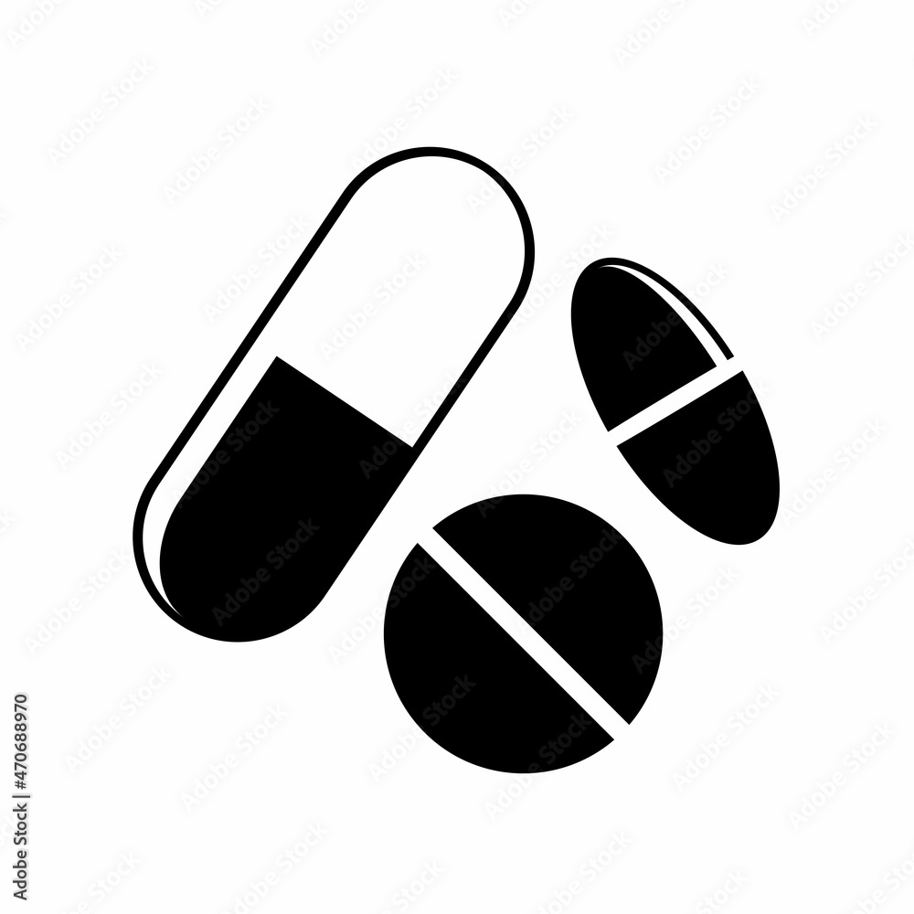 Pills and tablets icon for the treatment of illness and pain. Pharmacy and drugs symbols. Icons of pill. Medical vector illustration Pills and tablets icon for the treatment of illness and pain. Pharmacy and drugs symbols. Icons of pill. Medical vector illustration