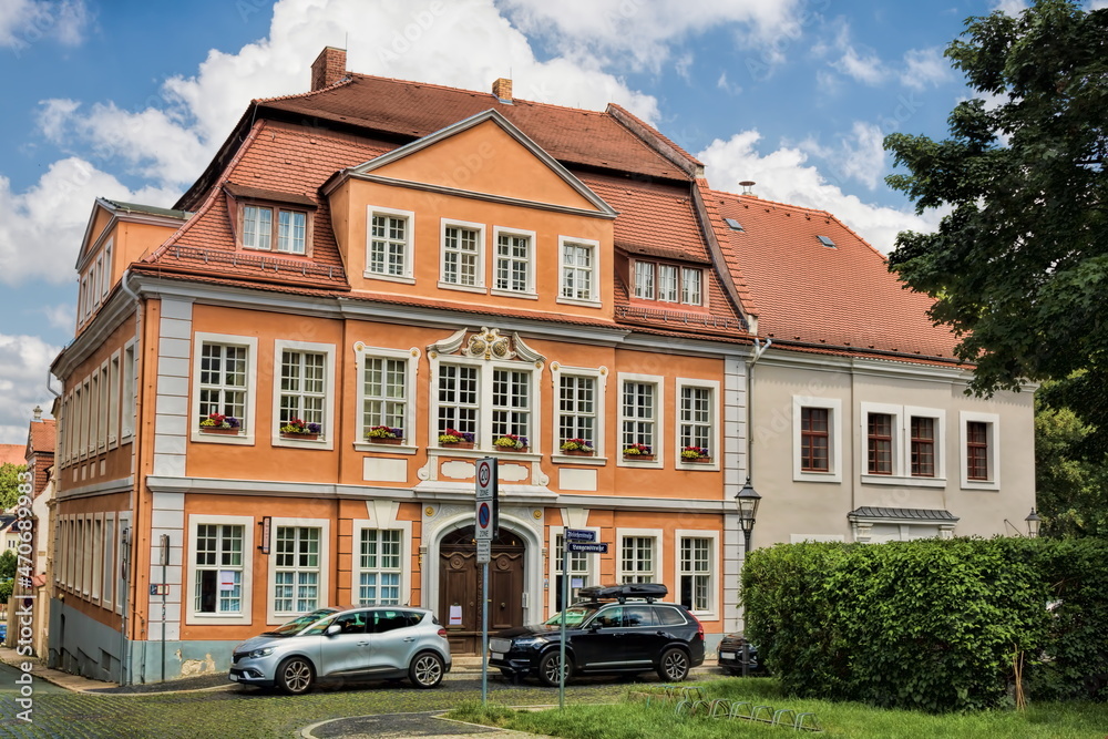 Fototapeta premium görlitz, deutschland - saniertes altes haus im barockstil