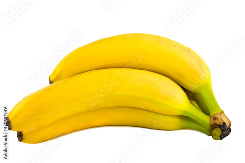 Bananas isolated on white background. Clipping path.
