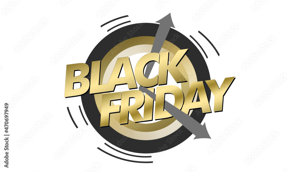 BLACK FRIDAY DOURADO RELÓGIO CONTAGEM REGRESSIVA