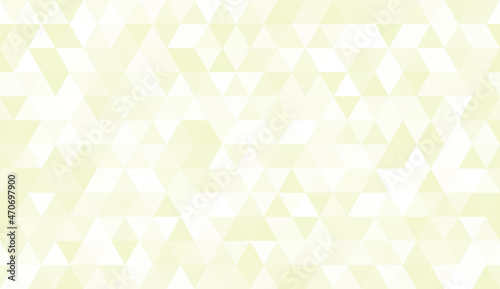 Abstract seamless pattern of geometric shapes. Mosaic background of triangles. Evenly spaced triangles in different shades of lime. Vector illustration