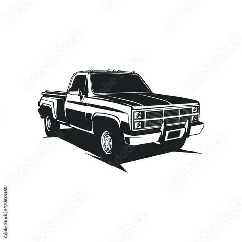 pickup truck silhouette classic