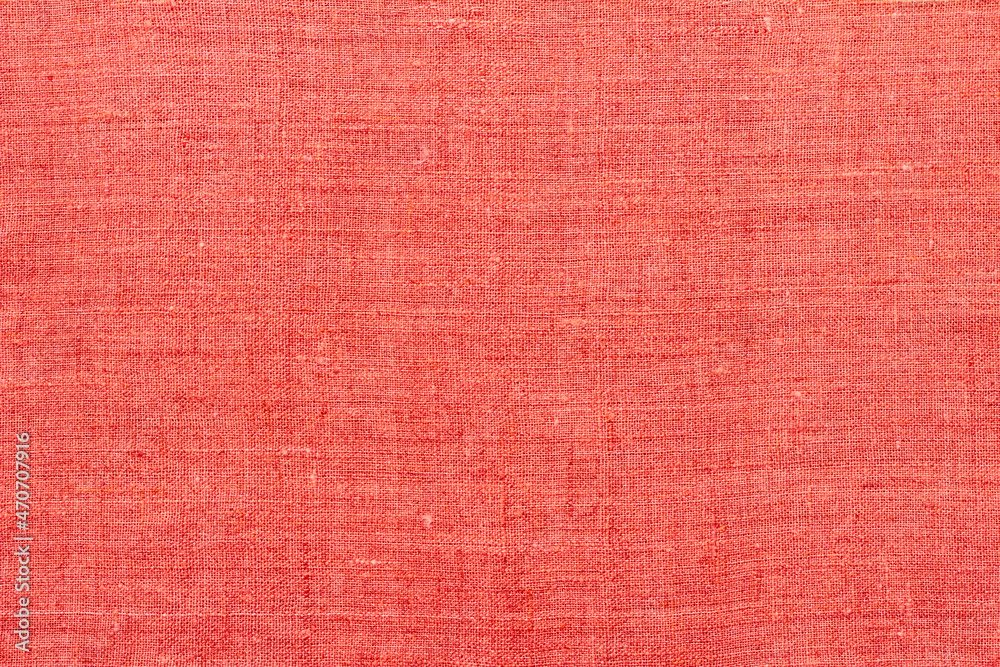 Bright red orange linen background or texture, linen fabric Bright red orange linen background or texture, linen fabric