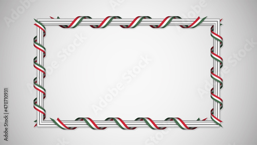 EPS10 Vector Patriotic background with Hungary flag colors.