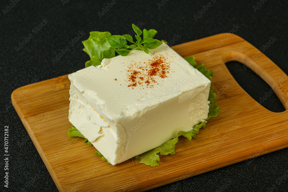 Greek traditional soft feta cheese