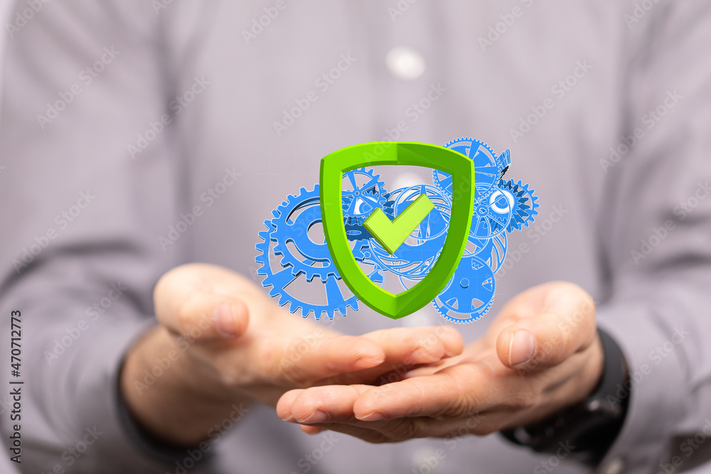 custom made wallpaper toronto digital3d Green Technology Symbol concept.