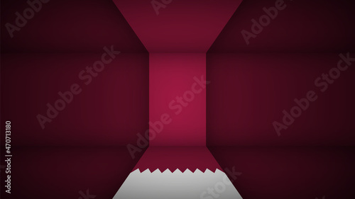 EPS10 Vector Patriotic background with Qatar flag colors.
