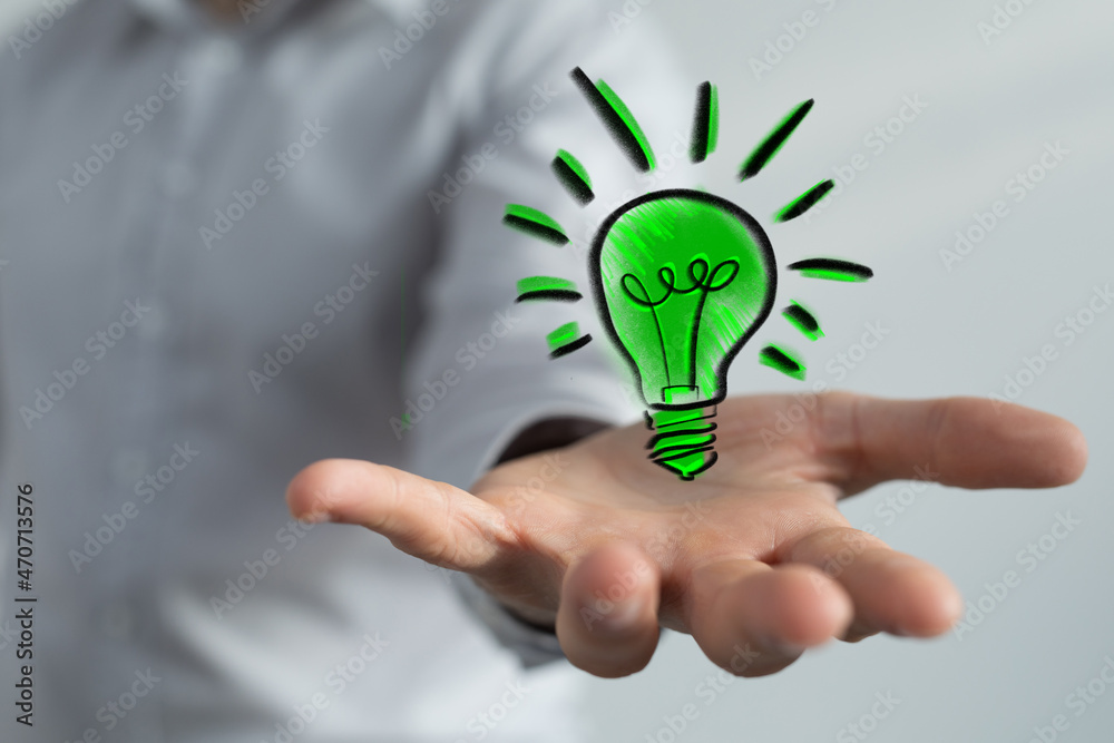 Green energy innovation light bulb with future industry of power generation Green energy innovation light bulb with future industry of power generation