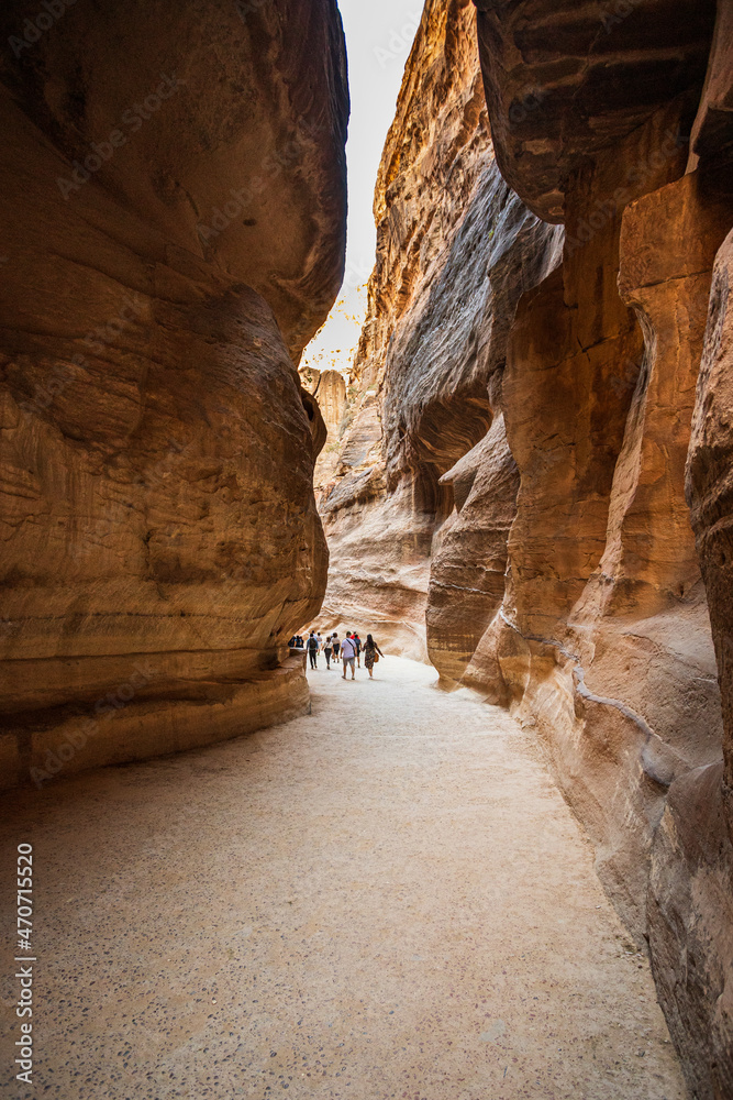 The Siq, il canyon di accesso al sito archeologico di Petra, in Giordania