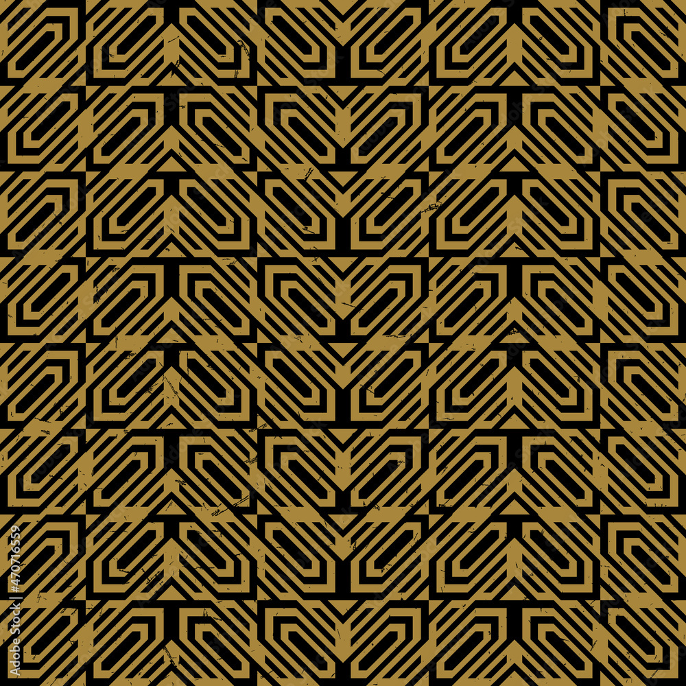 Abstract seamless pattern in Art Deco style. Abstract seamless pattern in Art Deco style.
