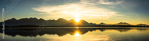 lake Hopfensee near Fuessen - bavaria