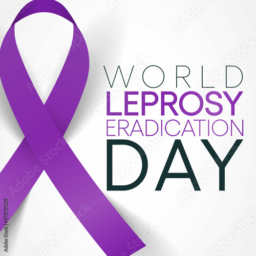 World Leprosy day (Hansen's disease) is observed every year on the last Sunday of January. to increase the public awareness of leprosy, Vector illustration