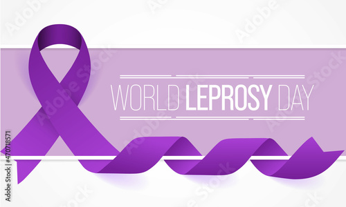 World Leprosy day (Hansen's disease) is observed every year on the last Sunday of January. to increase the public awareness of leprosy, Vector illustration
