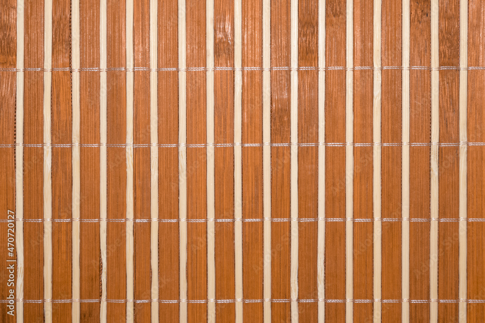 Light brown vertical striped bamboo table mat Light brown vertical striped bamboo table mat