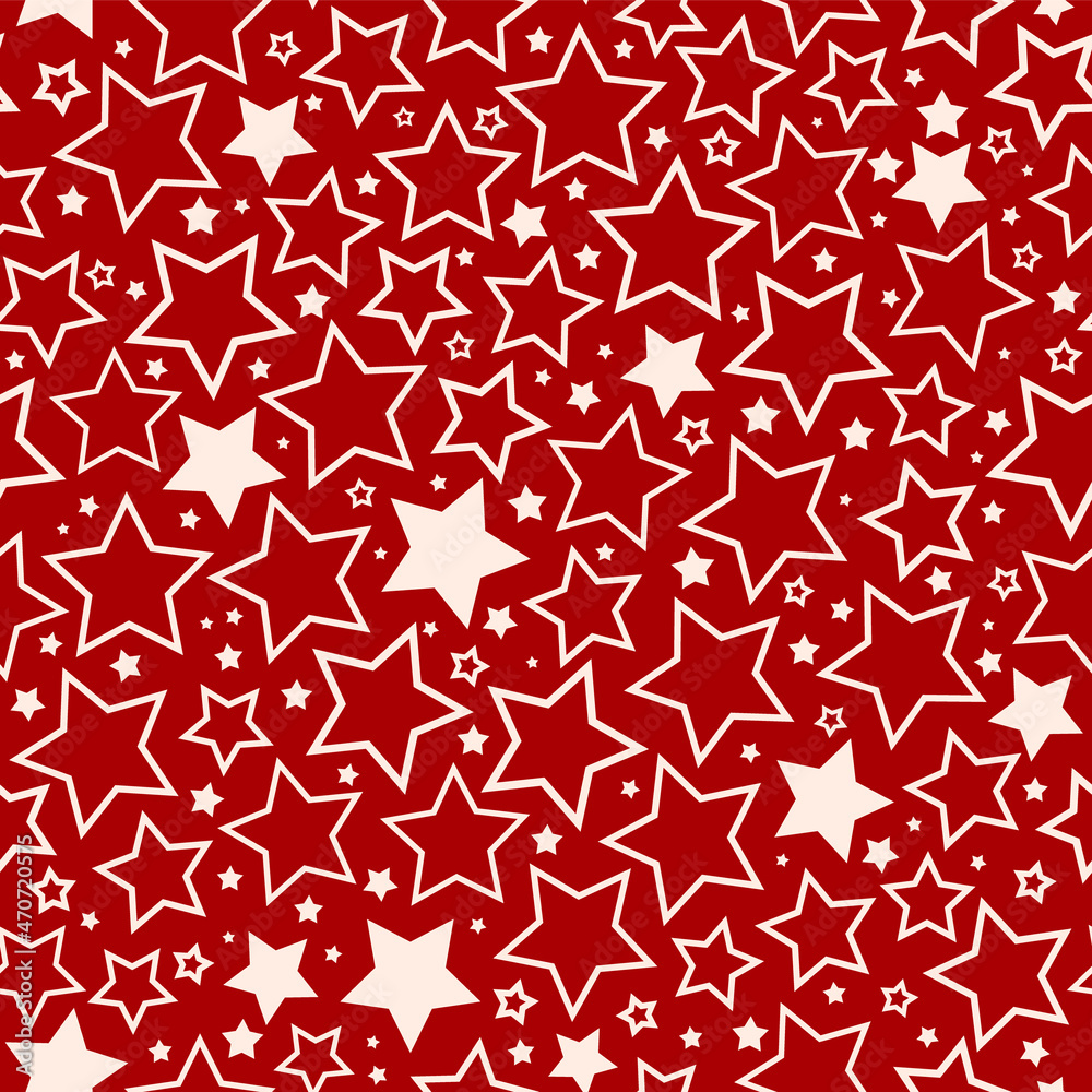 festive elegant seamless illustration with stars