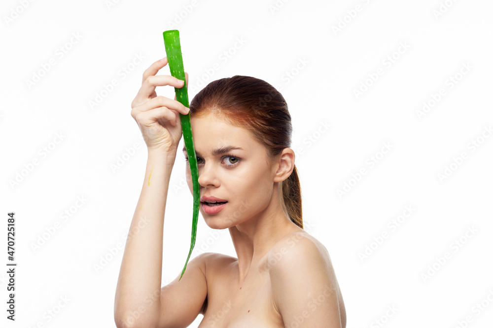 woman with bare shoulders clear skin aloe spa treatments health woman with bare shoulders clear skin aloe spa treatments health