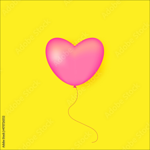 postcard ball heart