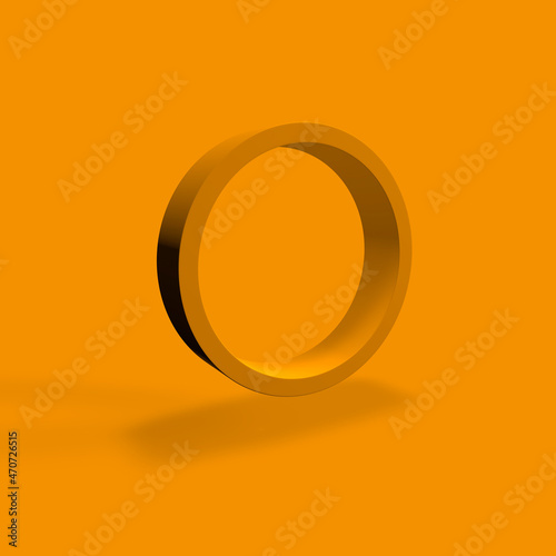 orange 3D circle