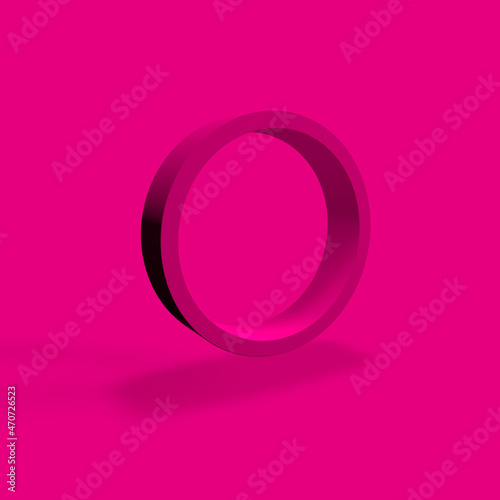 pink 3D circle