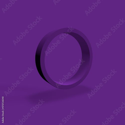 purple 3D circle