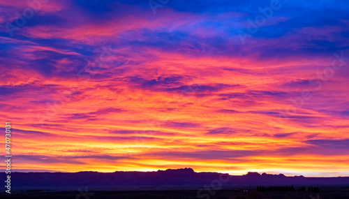 Colorful Sunrise Skies In Marble Canyon Arizona
