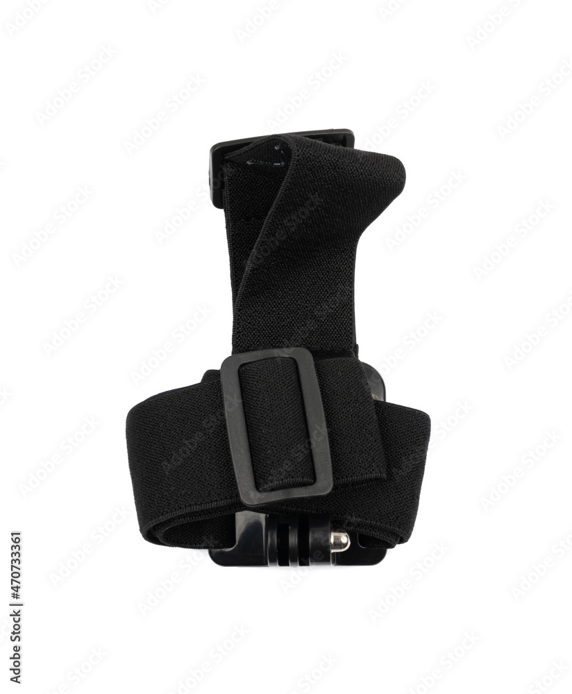 Gopro camera accessories on white background Gopro camera accessories on white background