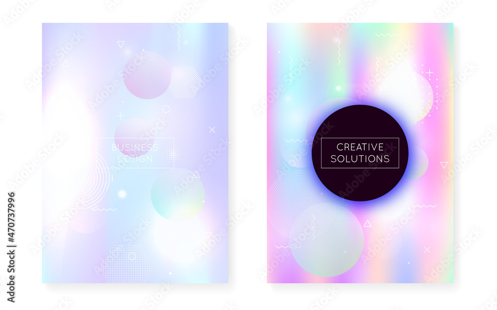 Hipster Texture. Rainbow Background. Purple Tech Presentation. Round Vector. Holographic Design. Light Business Elements. Dynamic Flyer. Simple Dots. Violet Hipster Texture