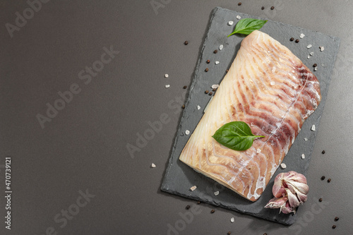 Bild auf Leinwand Raw pollock (Pollachius virens) fillet