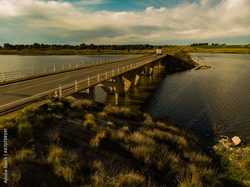 Bridge over National Route 51, Paso Piedras Dam.