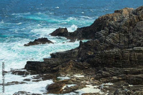 Rocky coastline of the most northerly point of Ireland - Malin Head photo