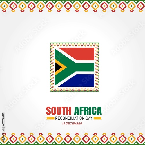 Reconciliation Day of South Africa Vector Illustration 