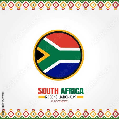 Reconciliation Day of South Africa Vector Illustration 