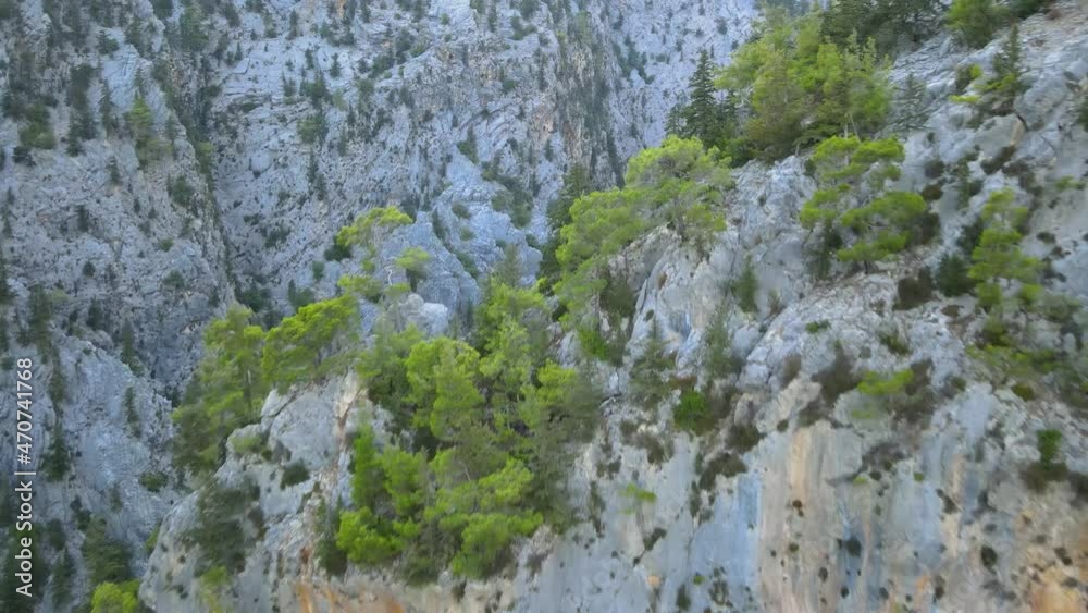 mountain gorge in Turkey in the Kemer region mountain gorge in Turkey in the Kemer region