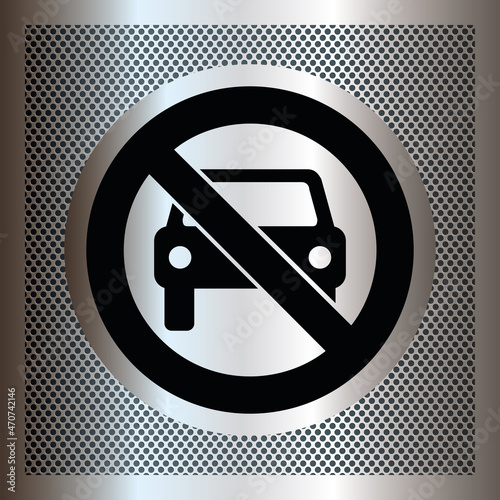 Logo interdiction de stationner.