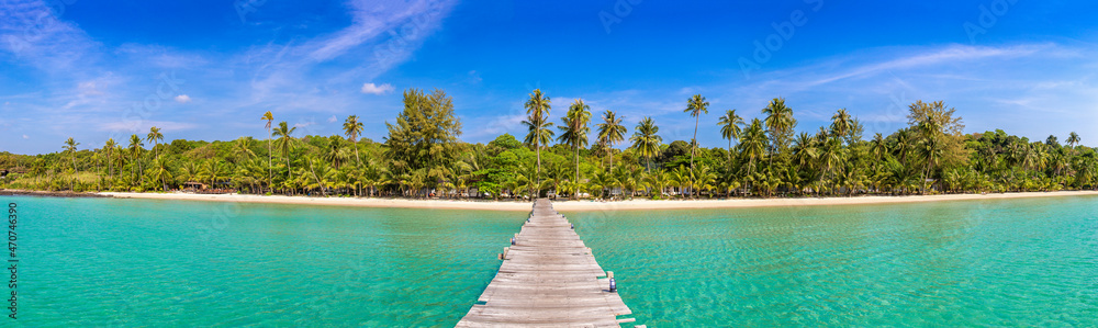 Panorama of  Tropical beach