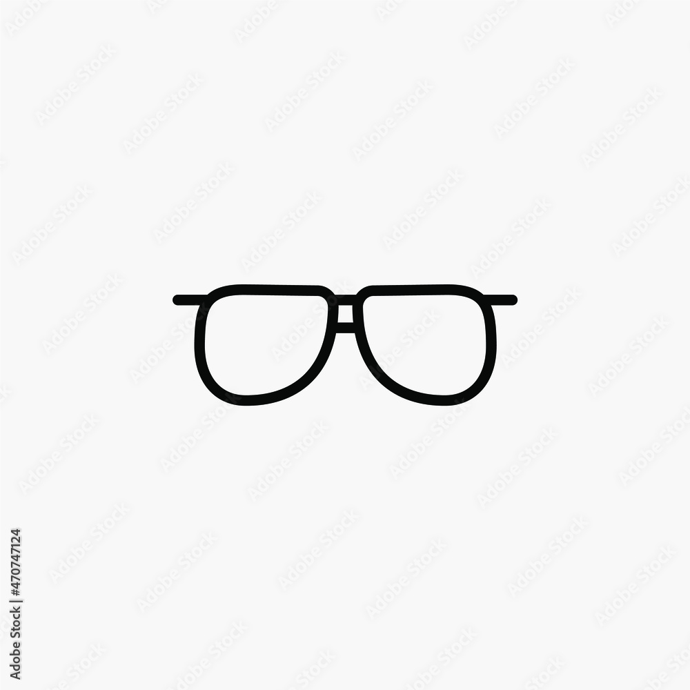Glasses, sunglasses, eyeglasses line icon, vector, illustration, logo template. Suitable for many purposes. Glasses, sunglasses, eyeglasses line icon, vector, illustration, logo template. Suitable for many purposes.