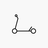 Scooter line icon, vector, illustration, logo template. Suitable for many purposes.