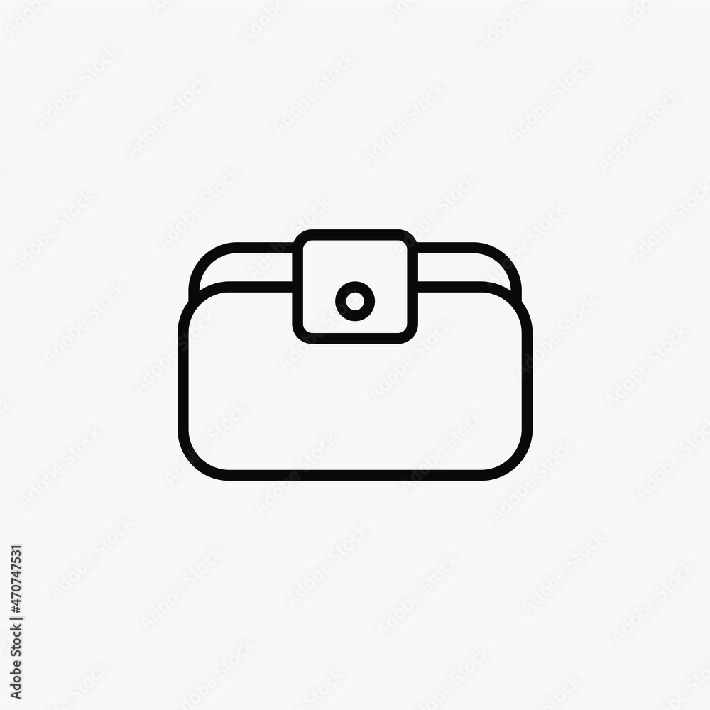 Wallet, wealth, saving line icon, vector, illustration, logo template. Suitable for many purposes. Wallet, wealth, saving line icon, vector, illustration, logo template. Suitable for many purposes.