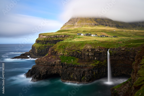 Faroe Islands Waterfall
