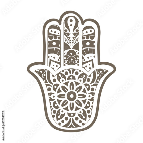 Hamsa hand, Ancient Middle Eastern amulet symbolizing the Hand of God.