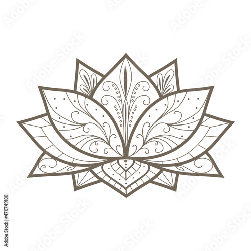ornamental lotus symbol